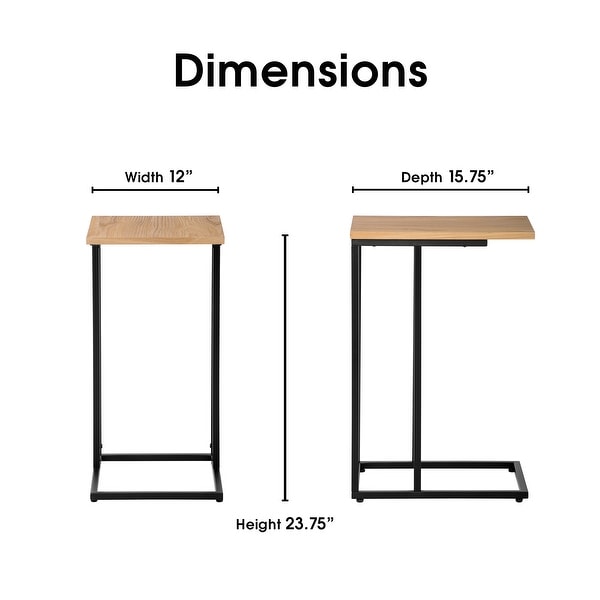 Serta Harton C Table， Modern Design， Durable Metal Base