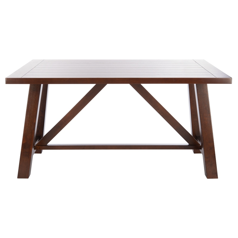 SAFAVIEH Ainslee Brown Rectangle Dining Table   57\