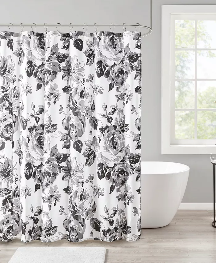 Intelligent Design Dorsey Floral Printed Shower Curtain 72 x 72