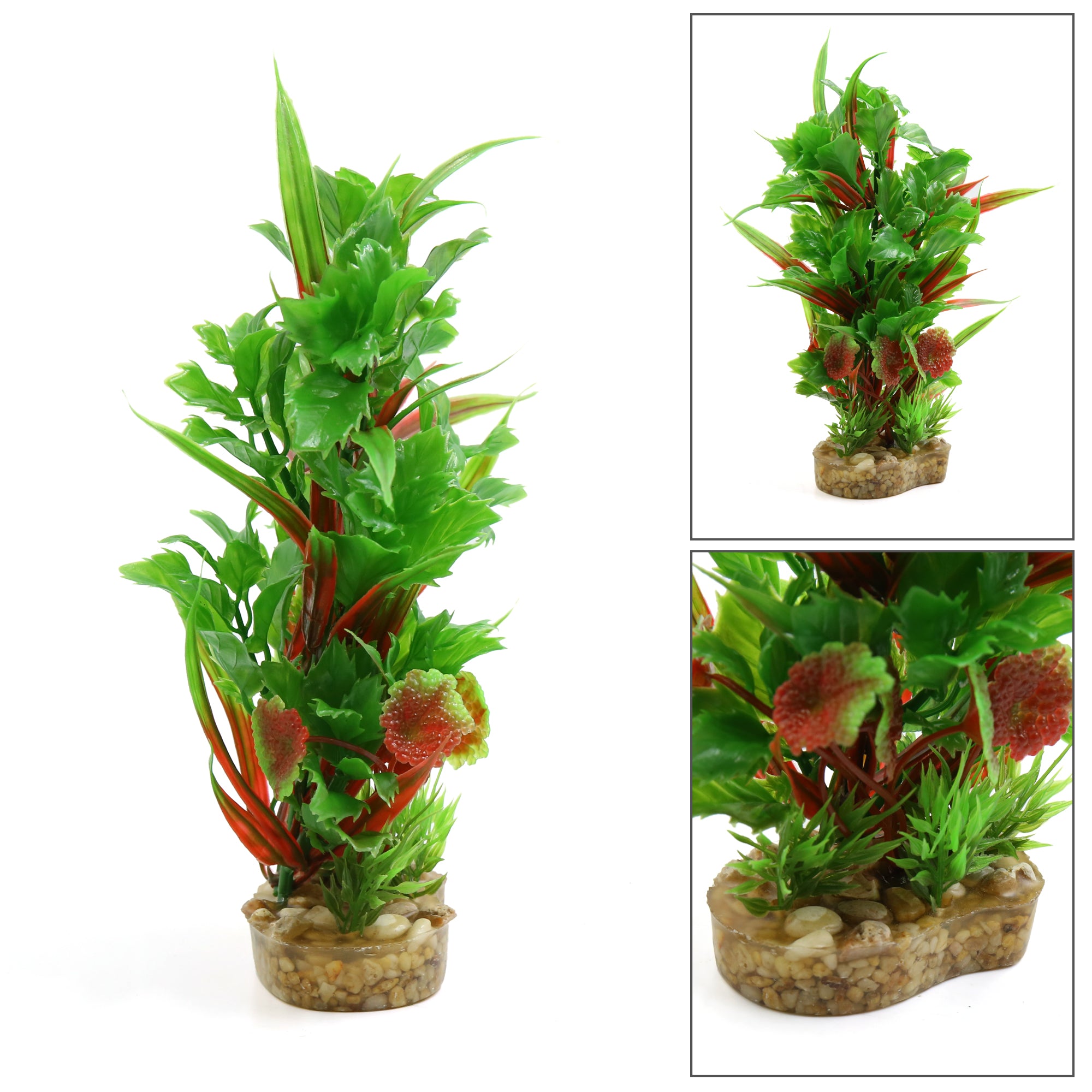 Plastic Terrarium Plant Landscape Decor Habitat for Reptiles and Amphibians