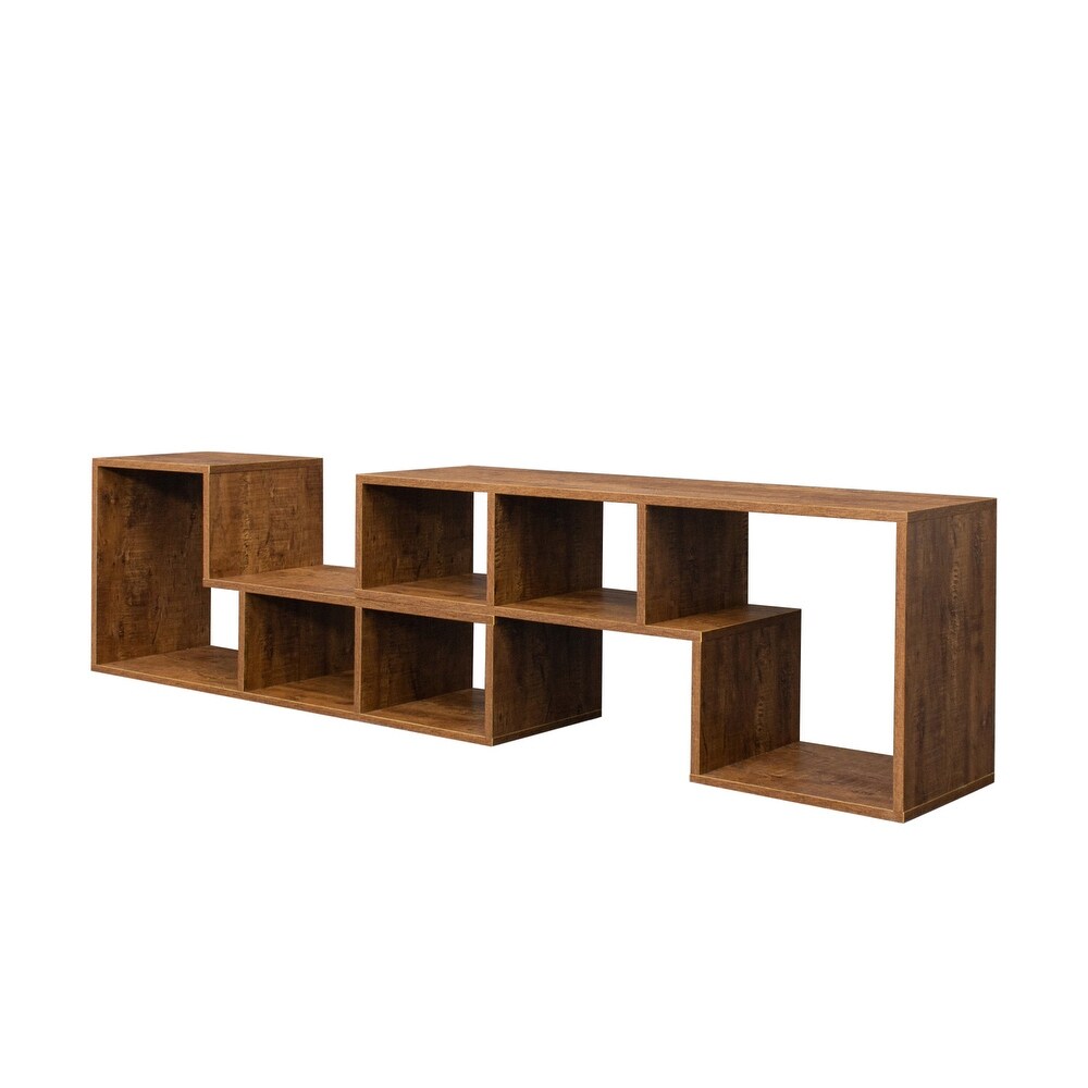 Double L Shaped TV Stand，Display Shelf