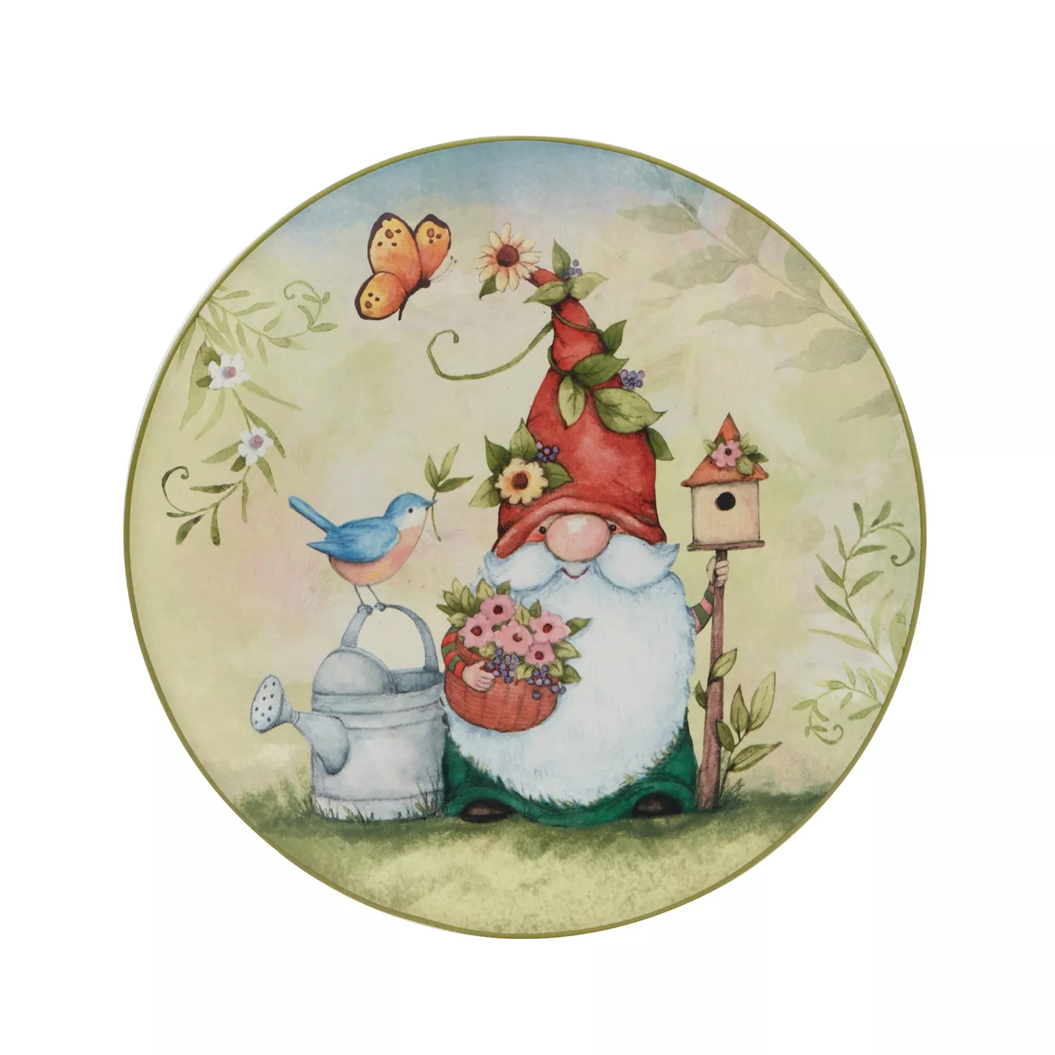 Certified International Garden Gnomes 4-pc. Salad Plate Set