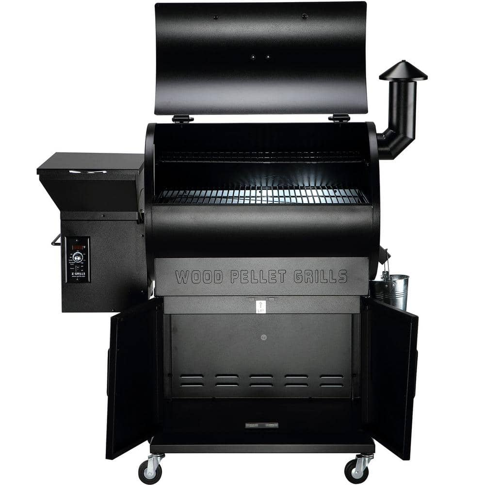 Z GRILLS 694 sq in Pellet Grill and Smoker with cabinet storage Black