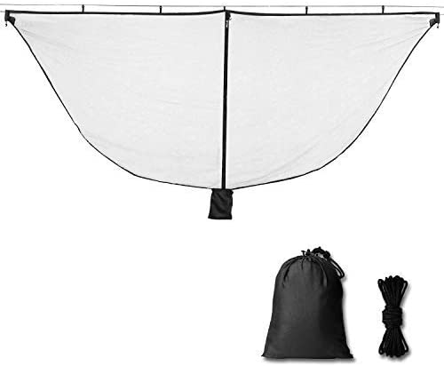 Mosquito Net 100% Polyester Fabric for 360 Degree Bug Camping Protection With Dual Sided Zipper for Easy Access Fits Many Major Hammocks Brands