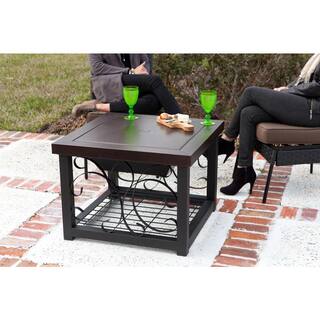 Fire Sense Hammer Tone Bronze Cocktail Table Fire Pit 61331