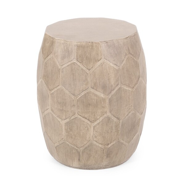 Aranda Outdoor Lightweight Concrete Side Table by Christopher Knight Home