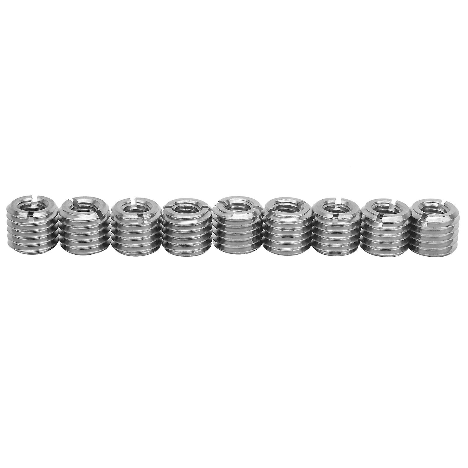 10pcs Thread Inserts Reducing Nut Repair Tool Male Female Fastener Hardware Stainless Steel