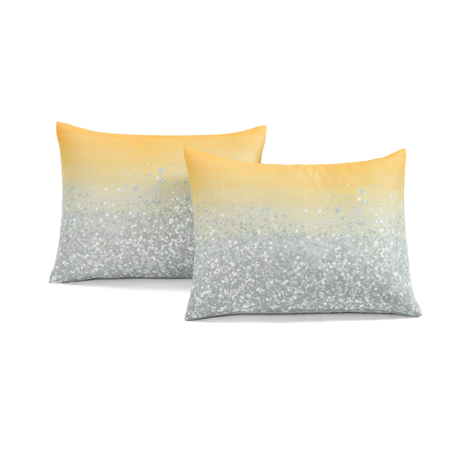 Glitter Ombre Metallic Print Comforter Set