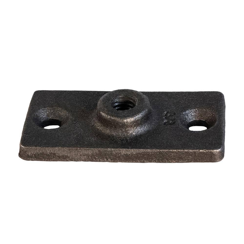 The Plumber's Choice 12 in. Threaded Rod Hanger Plate in Uncoated Iron 12CLFPL-N