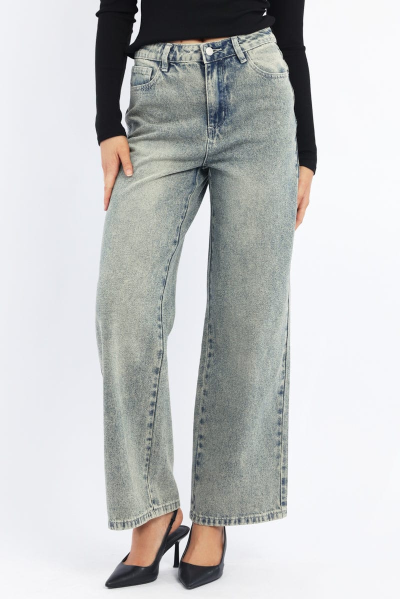 Denim Baggy Jeans Low Rise
