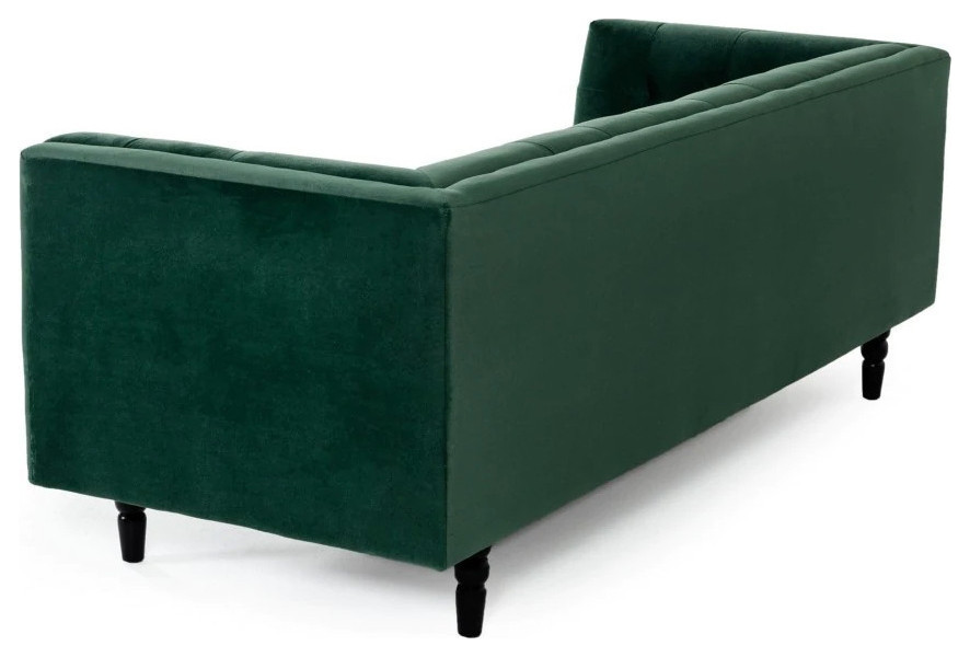 Rover Domani Modern Green Fabric Green Sofa   Eclectic   Sofas   by Rustic Home Furniture Deco  Houzz