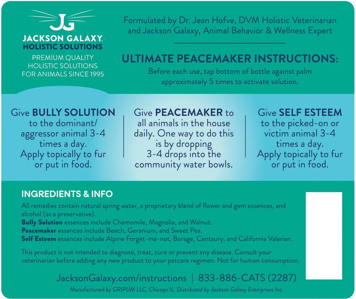 Jackson Galaxy Solutions Solutions Ultimate Peacemaker Aromatherapy Set for Dogs and Cats