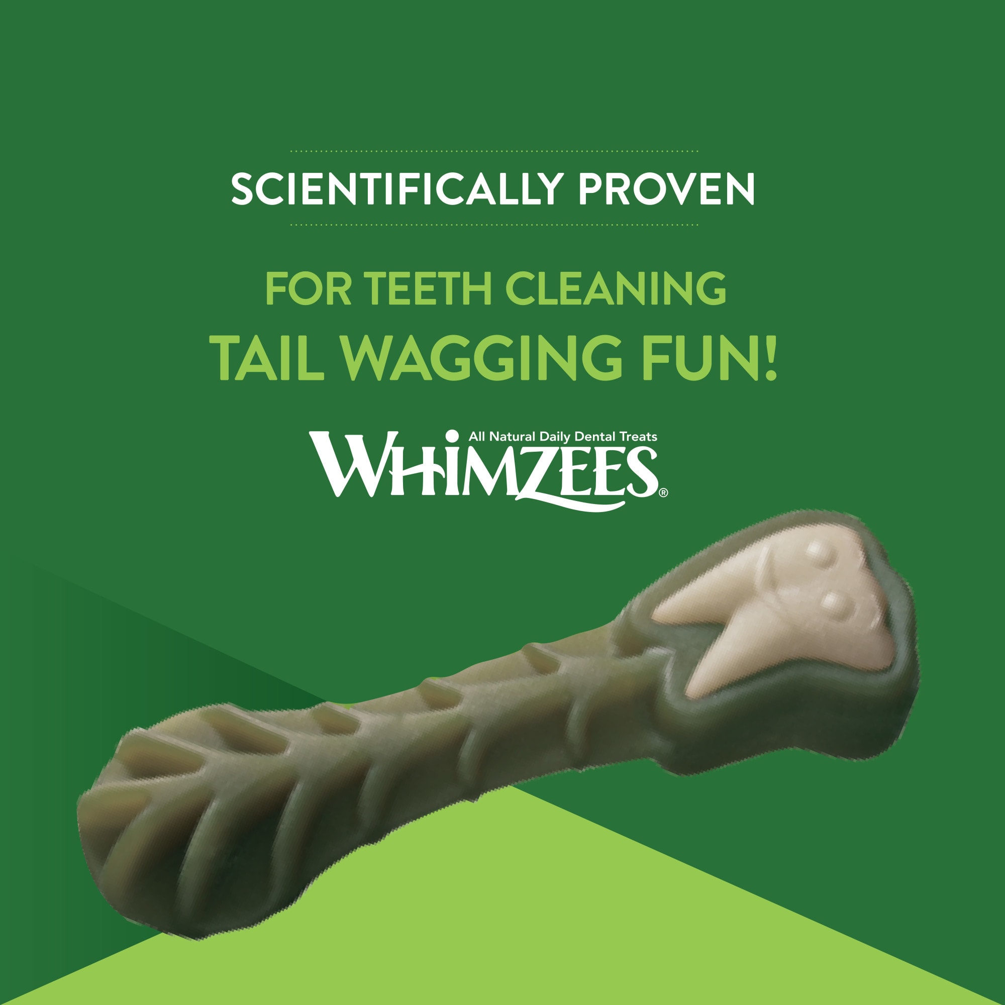 Whimzees Natural Grain Free Daily Dental Long Lasting Alligator Small Dog Treats， 12.7 oz.， Pack of 24