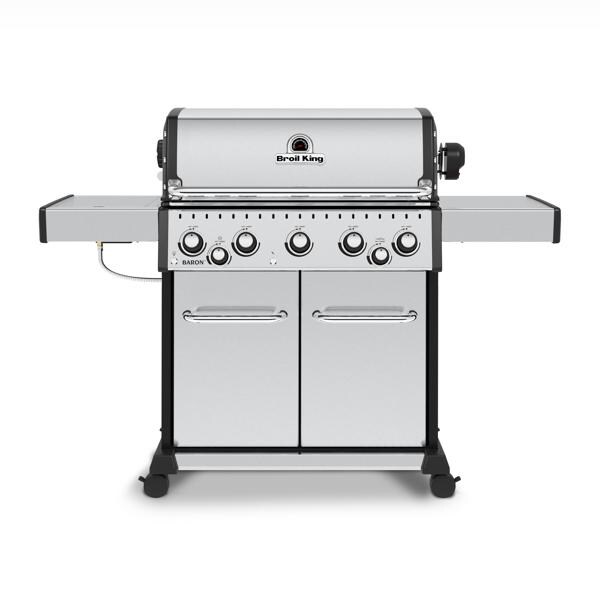 Broil King Baron S 590 Pro IR 5-Burner Propane Gas Grill With Rotisserie and Sear Station