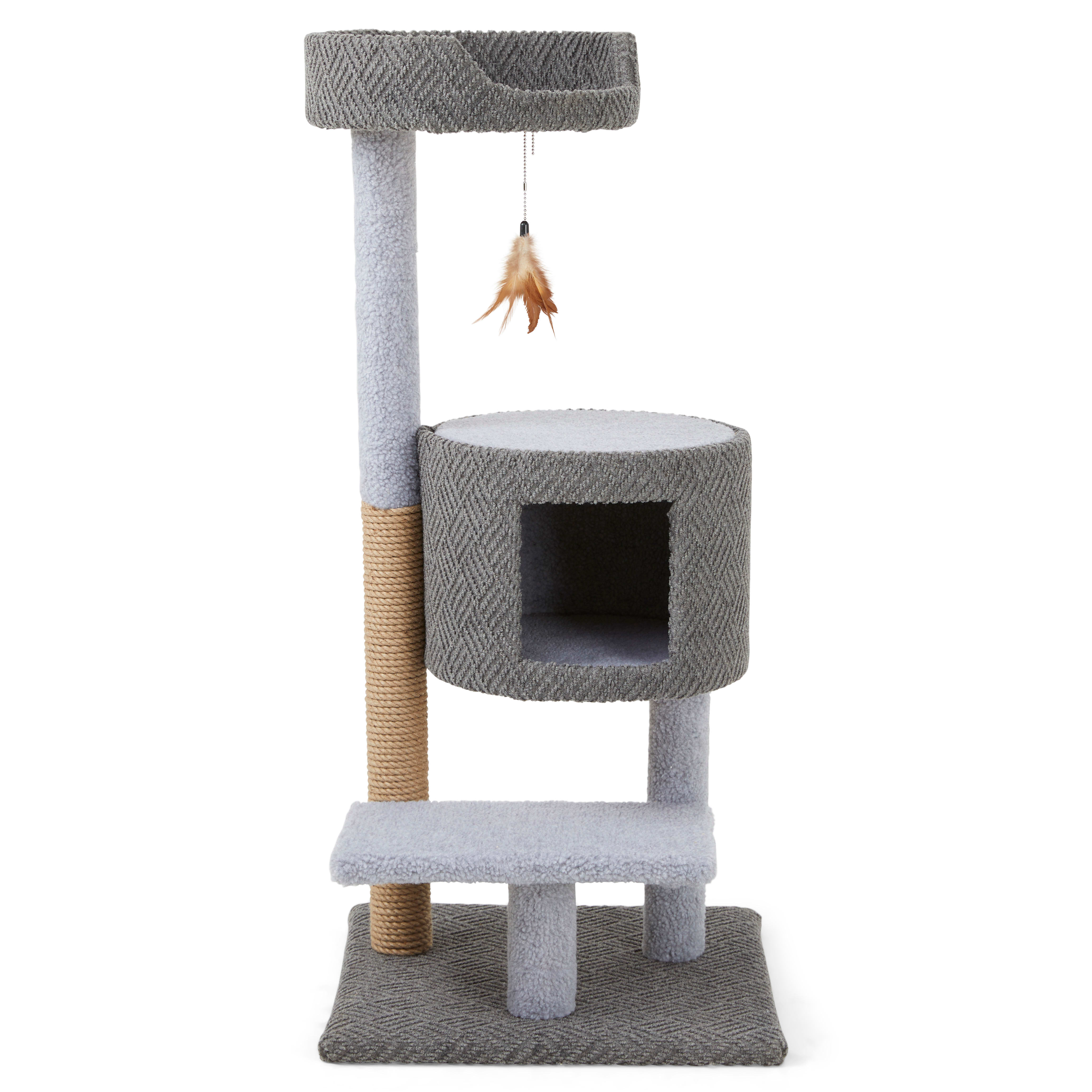 EVERYYAY Lookout Loft 3-Level Cat Tree with Condo， 19.25