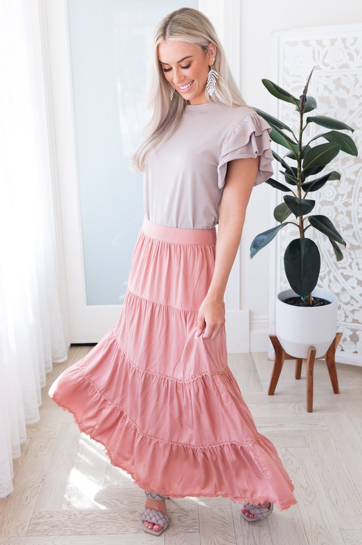 Bright Future Ahead Modest Maxi Skirt