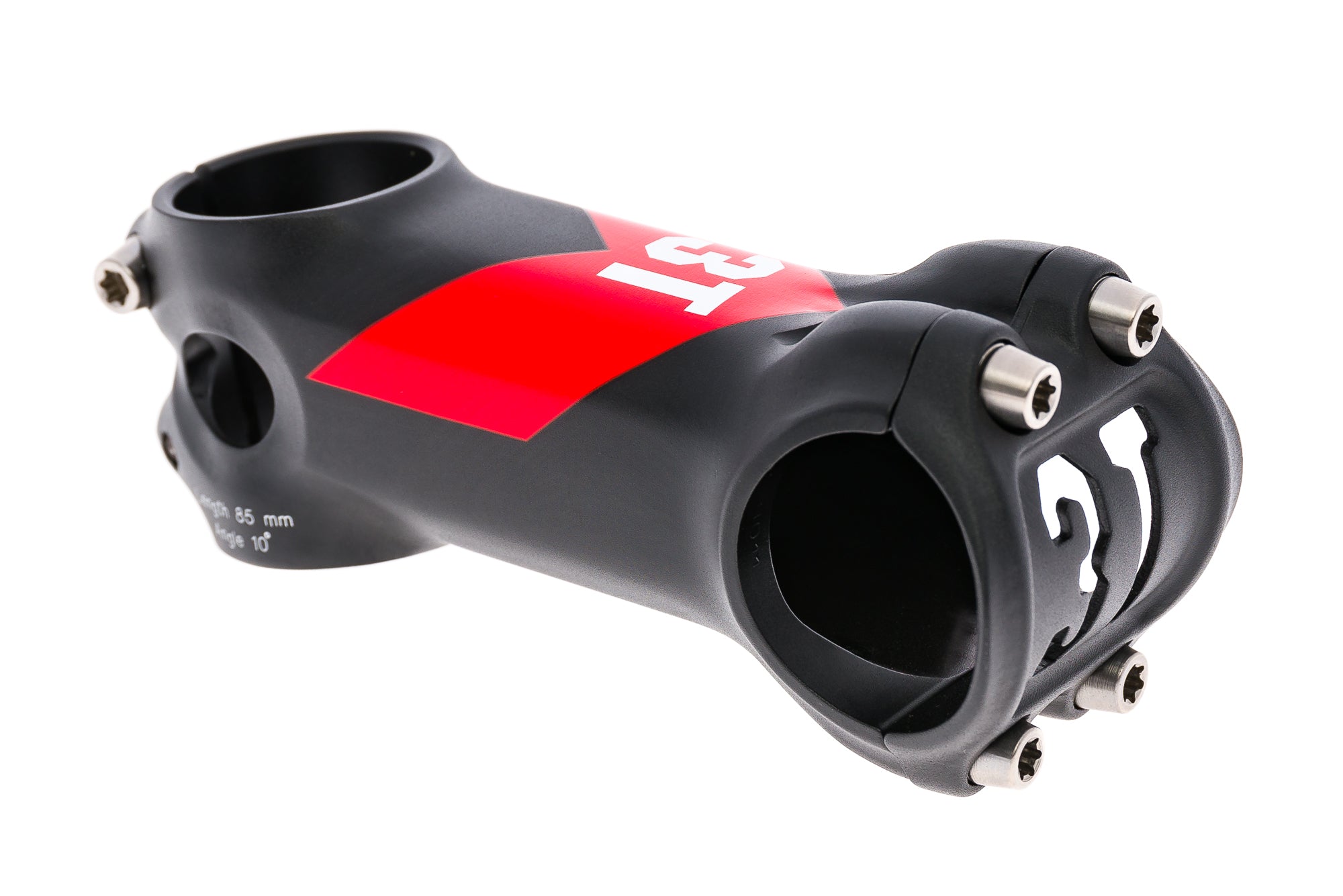 3T MTB Team Stem 31.8mm 85mm 10 Degree Aluminum Black/Red