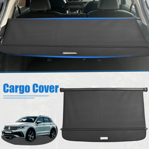 Unique Bargains Waterproof Non Slip Retractable Cargo Cover For Volkswagen Tiguan 2018 2023 Black