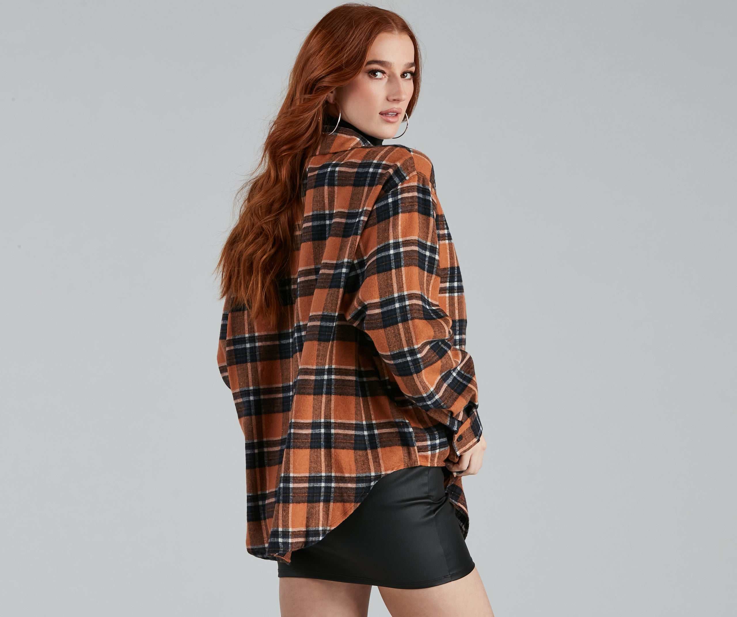 Cozy-Cute Plaid Flannel Top