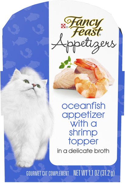 Fancy Feast Appetizers Oceanfish with a Shrimp Topper Lickable Cat Treats