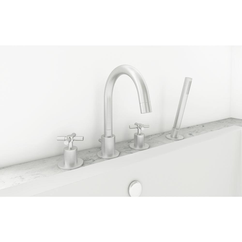 Ancona Prima 4 Bathroom 2-Handle Roman Tub Faucet in Brushed Nickel AN-4316