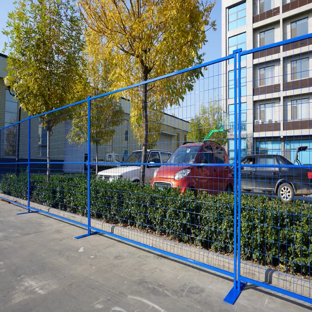 Galvanized square pipe 6ft hight Customized Security Canada Standard  Temporary fence panel factory