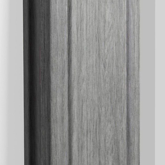 X 33 5 quot Textured Woodgrain Mirror Gray Head West