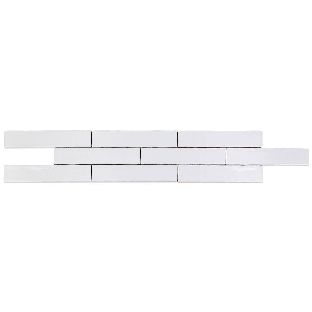 Ivy Hill Tile Newport White 2 in. x 10 in. Polished Ceramic Subway Wall Tile (5.70 sq. ft.  Case) EXT3RD100433