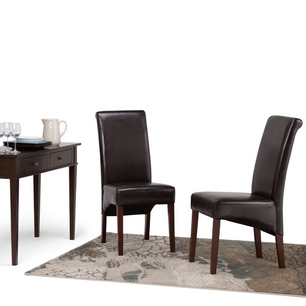 WYNDENHALL Franklin Transitional Deluxe Parson Dining Chair (Set of 2) - 17.7