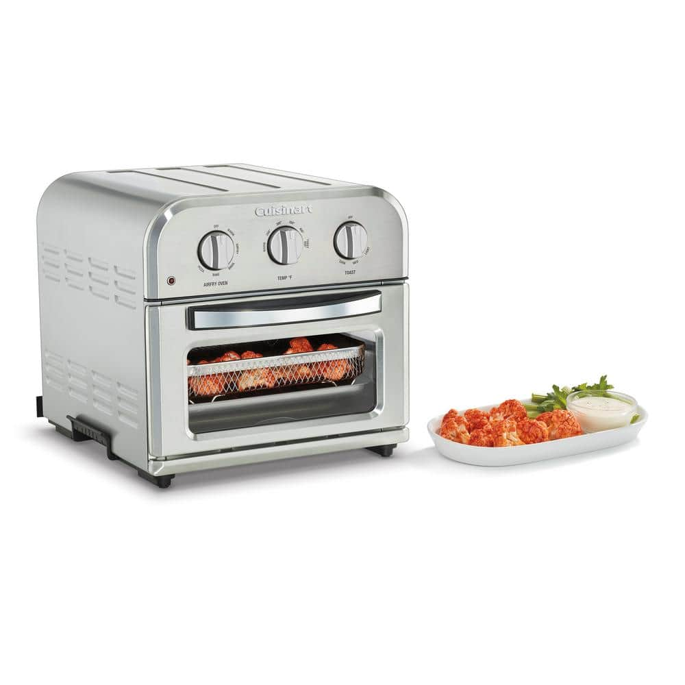 Cuisinart 1500-Watt Stainless Steel Compact Airfryer Toaster Oven TOA-26