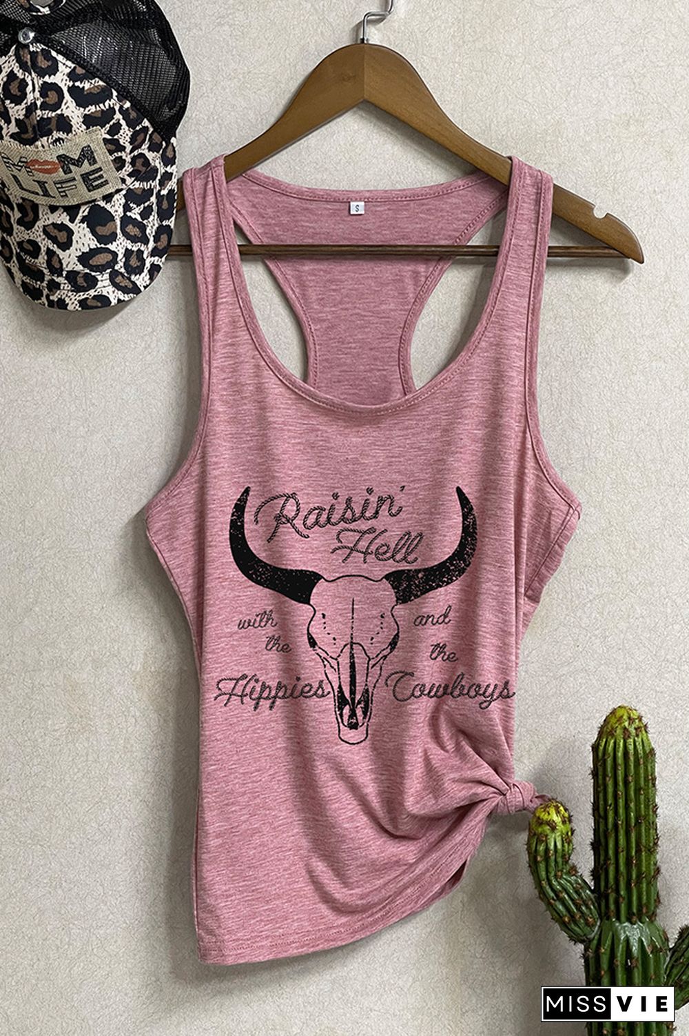 Raising hell with the hippies and the cowboys Tank Top Wholesale