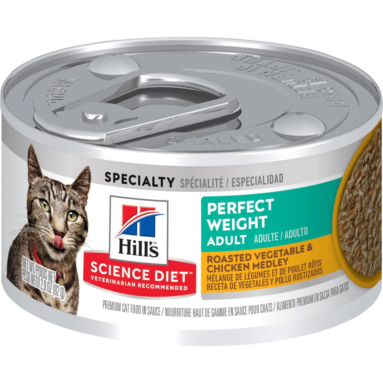 Science Diet Cat Perfect Weight Vegetable and Chicken， 2.9oz