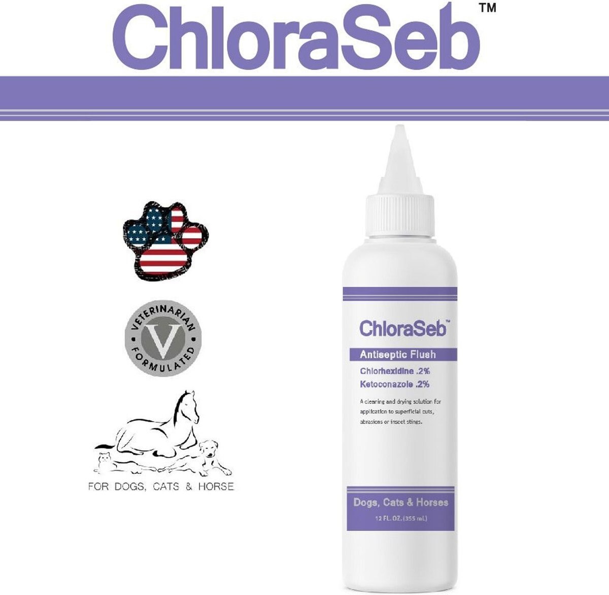 ChloraSeb Antiseptic Flush for Dogs