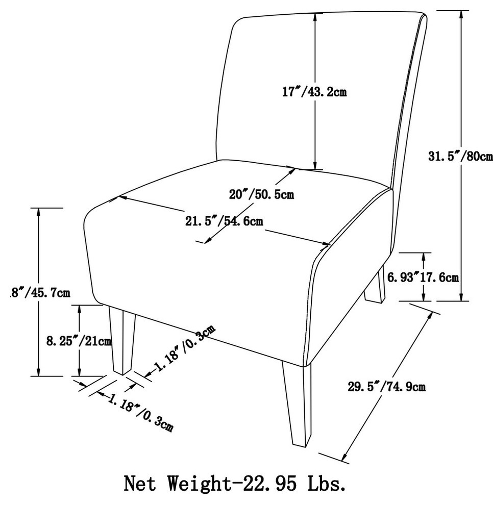 Woodford 22 quotTransitional Accent Chair   Contemporary   Armchairs And Accent Chairs   by VirVentures  Houzz