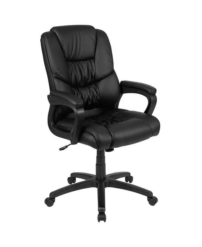 EMMA+OLIVER Big and Tall 400 Lb. Rated Leathersoft Office Chair - Desk Chair