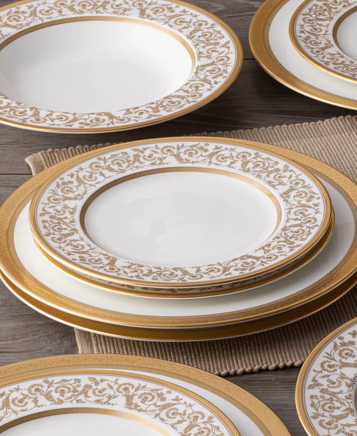 Noritake Summit Gold Set of 4 Salad Plates Service For 4