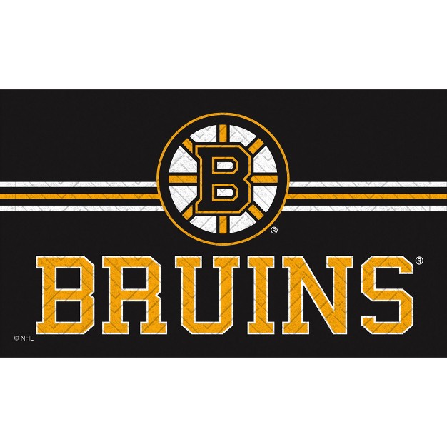 Embossed Mat Cross Hatch Boston Bruins