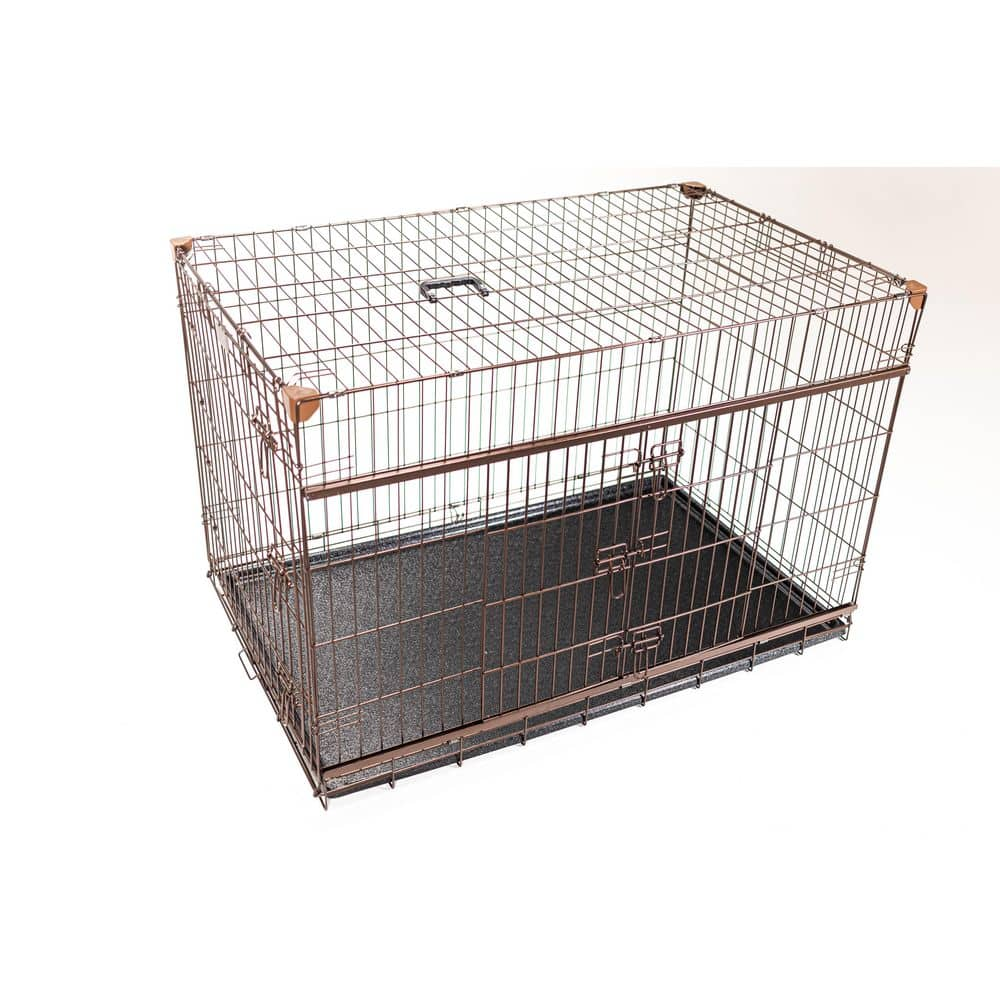 Lucky Dog  Dwell Series 48 in. Crate with Sliding Door - Bronze Finish ZW51548-UR1510