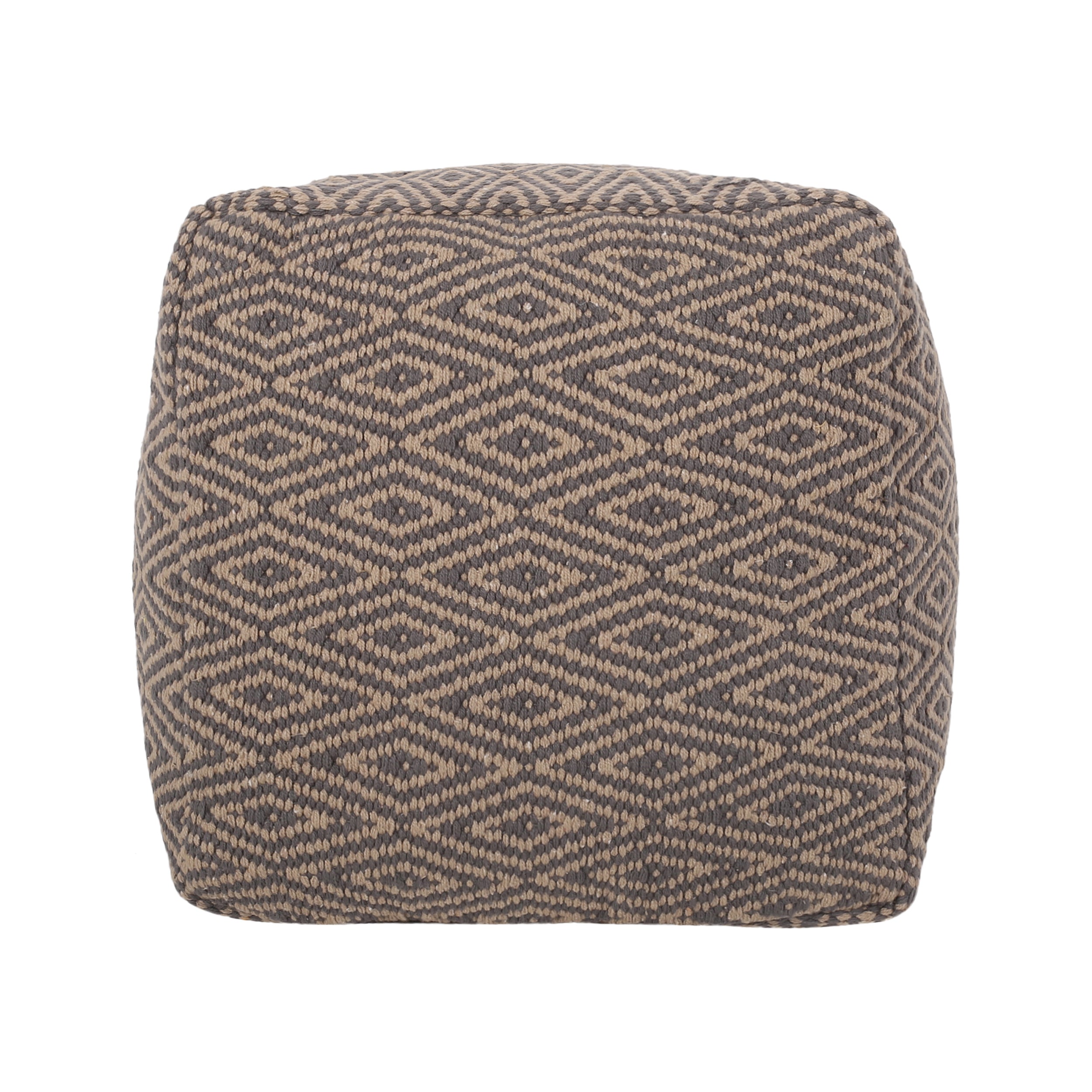 Sovereign Hand-Crafted Cotton Cube Pouf