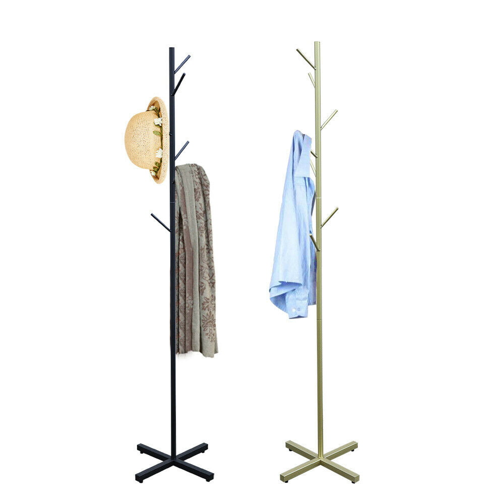 Miumaeov 7-Hook Coat Rack Stand Modern Metal Tree Hat Bag Hanger Home