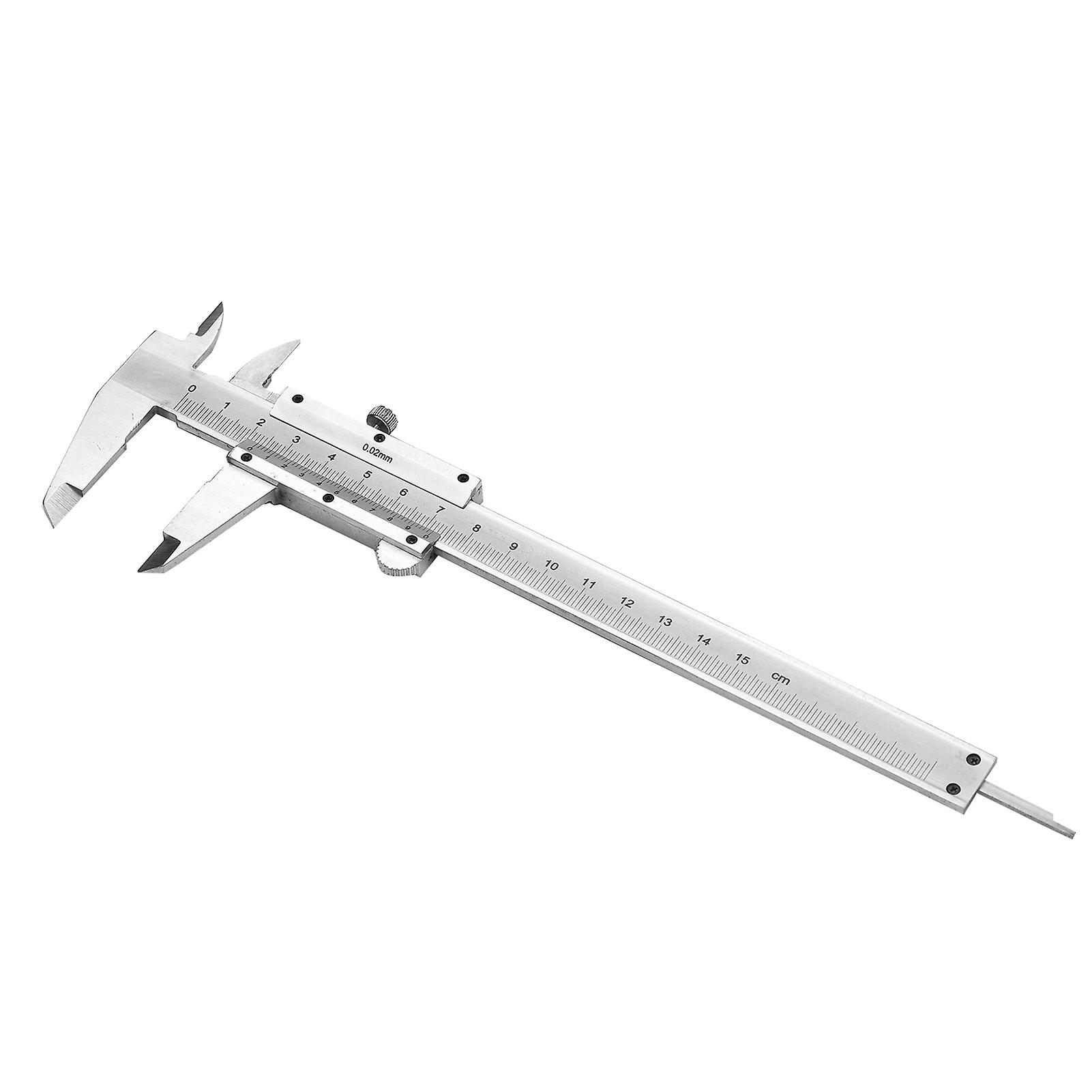 Professional Stainless Steel Vernier Caliper 0-150mm Sliding Gauge Measurement Tool Inside Outside Depth Step Micrometer Measuring No.208555