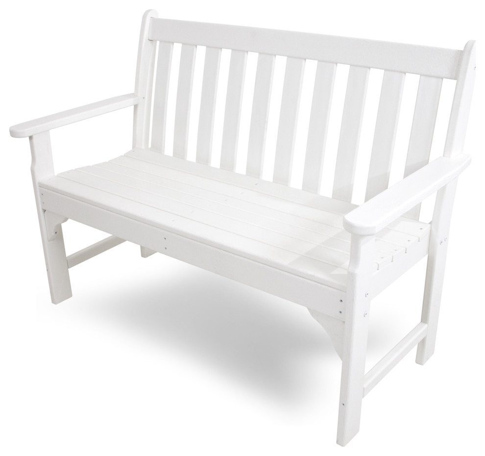 Ivy Terrace Ivy 48 quotGarden Bench   Beach Style   Outdoor Benches   by POLYWOOD  Houzz