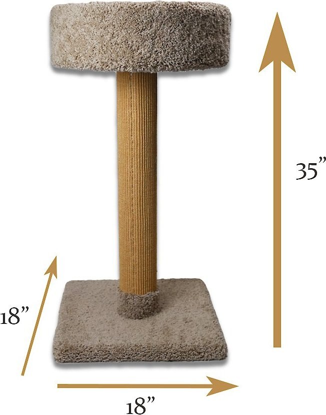 Royal Cat Boutique 35-in Cat Scratching Post， Neutral