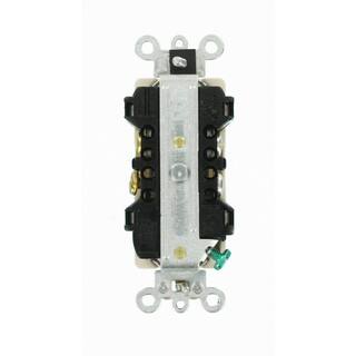 Leviton Decora Plus 20 Amp Industrial Grade Duplex Outlet Light Almond R86-16352-0TS