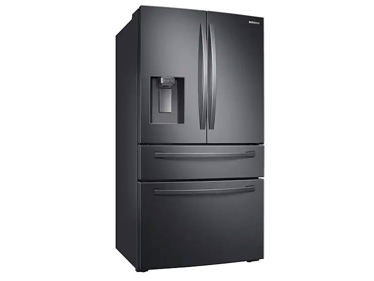  ADA 23 Cu. Ft. Fingerprint Resistant Black Stainless Steel Counter Depth 4-Door French Door Refrigerator With FlexZone Drawer