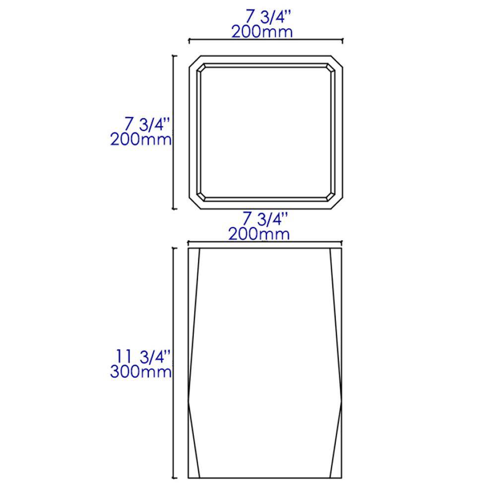 ALFI BRAND Concrete 12 in. Waste Bin ABCO1045