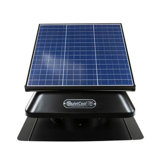 QuietCool 40-Watt Hybrid SolarElectric Powered Roof Mount Attic Fan with Included Inverter AFR SLR-40