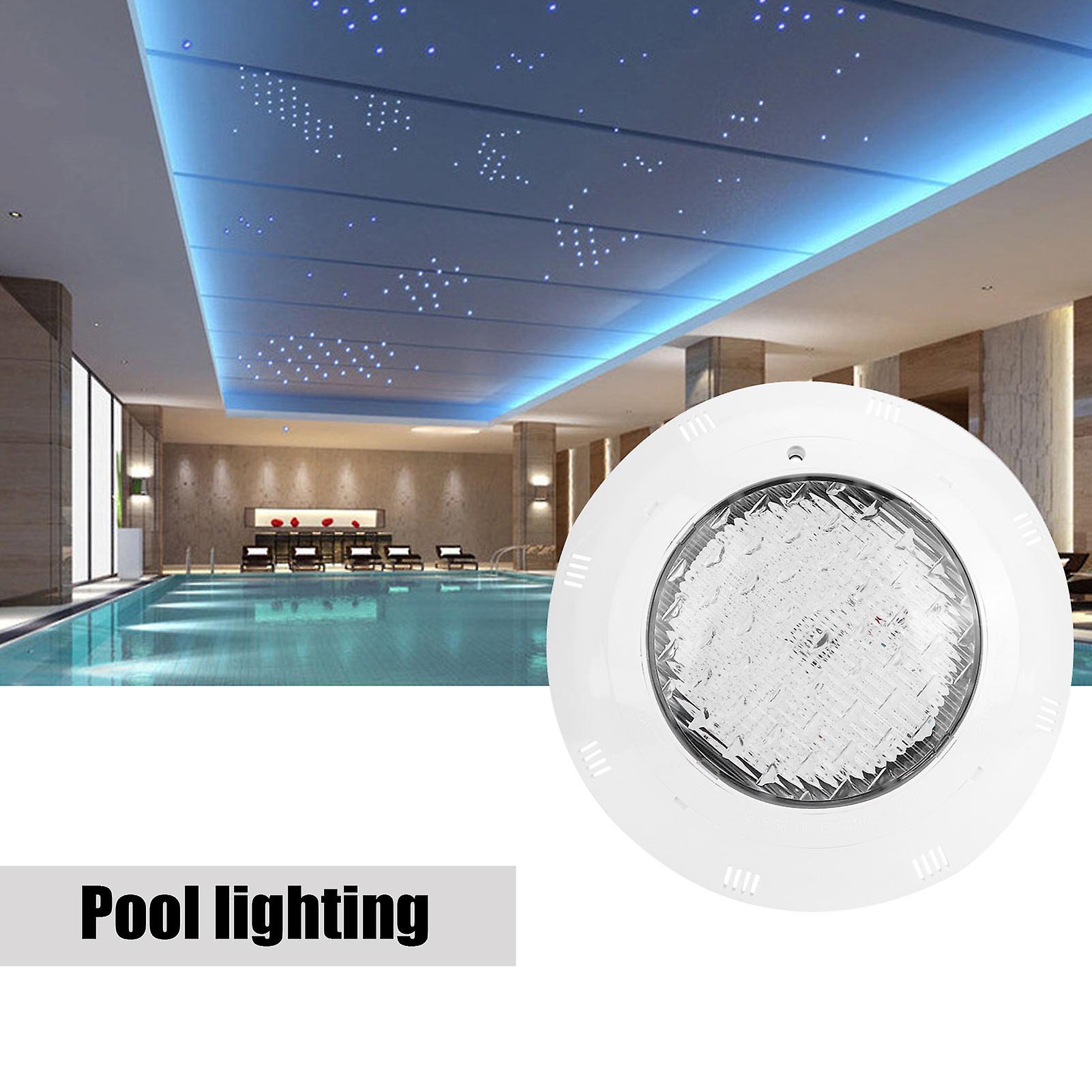 Smd2835 Led Swimming Pool Light Ac12v Ip68 Waterproof Wall-mounted Underwater Lamp Warm Light For Pool， Aquarium， Fish Tank， And Fountain[12w]