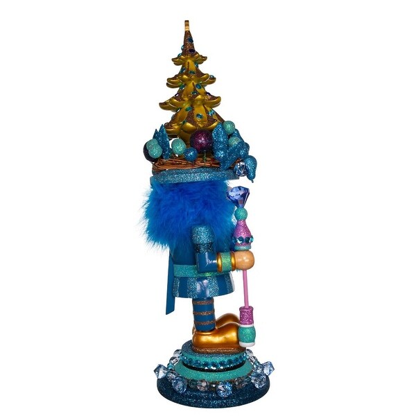 Kurt Adler 18Inch Hollywood Blue with Tree Nutcracker