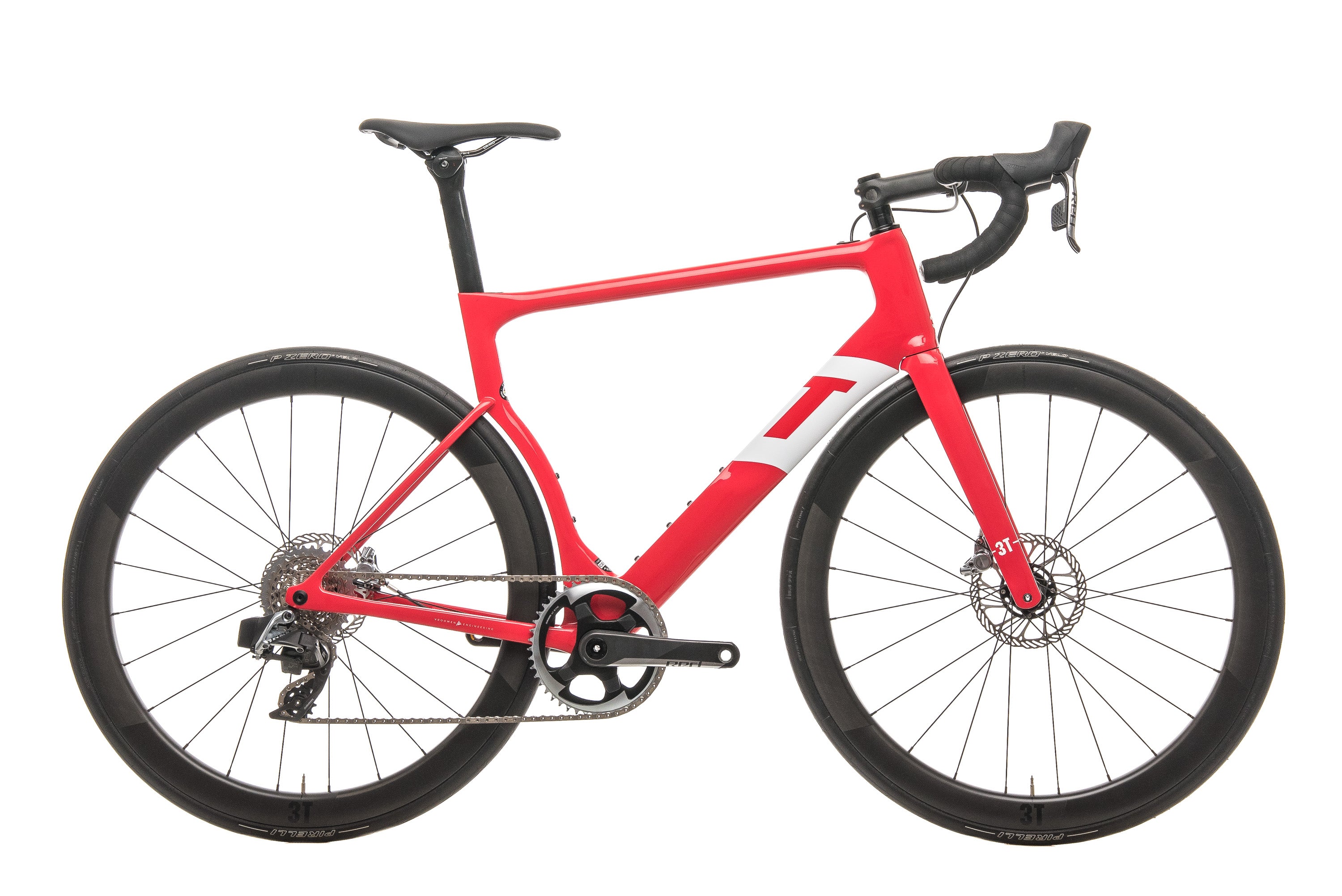 3T Strada Team Red AXS eTap Road Bike - 2020, Large